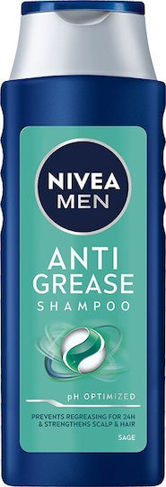 Nivea Men Anti Grease Sampon de Păr Hidratare pentru Păr Gras 400ml