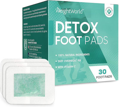 WeightWorld Επιθέματα Detox Foot Pads για Αποτοξίνωση 30τμχ