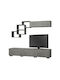 Free Living Room TV Unit Grey / Charcoal L210xW35xH38cm