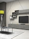 Wohnzimmer TV-Einheit Free Grey / Charcoal L210xB35xH38cm