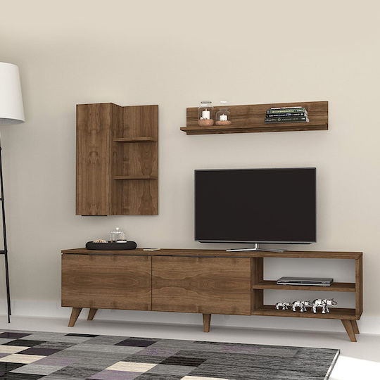 Orion Living Room TV Unit Walnut L180xW35xH47cm