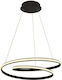 Vivalux Feel Pendant Light Black 51x150cm