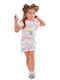 Εβίτα Kinder Set mit Shorts Sommer 2Stück Mehrfarbig