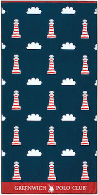 Greenwich Polo Club 3706 Kids Beach Towel Blue 140x70cm 267701403706