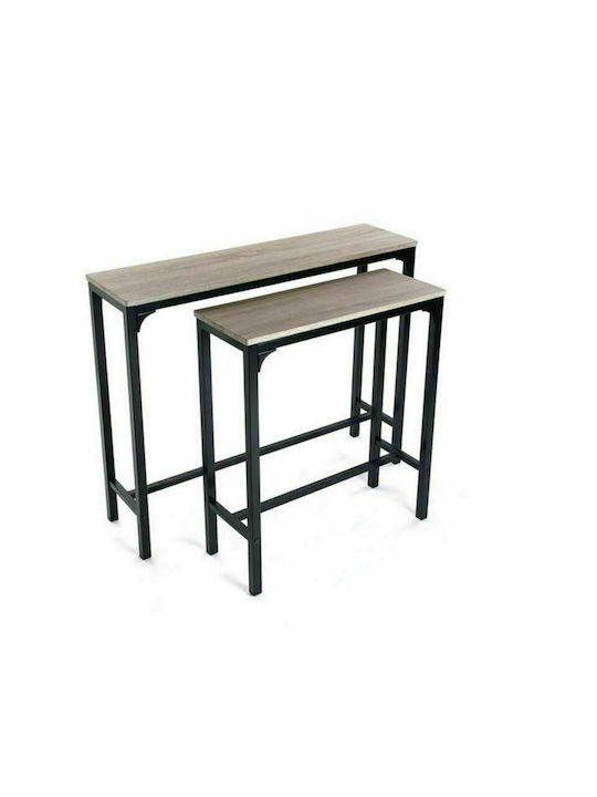 Console Table Wood & Metal L63xW25xH75cm