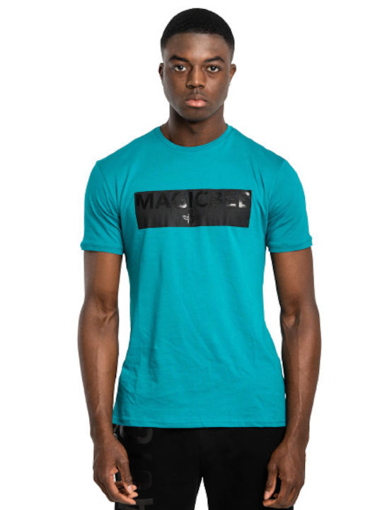 Magic Bee Men's Short Sleeve T-shirt Turquoise