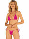 Bella Vista Set Bikini Triunghi & Șir de caractere Fuchsia