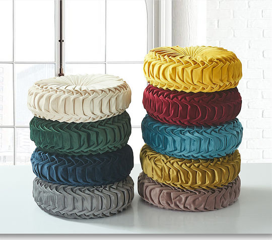 Liolios Home Perna De Canapea Dutch Velvet Din Catifea Verde 42x42cm