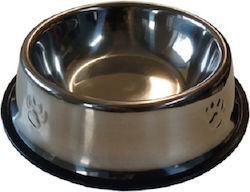 Pet Interest Metallic Bowls Dog Food & Water Silver 600ml 22442