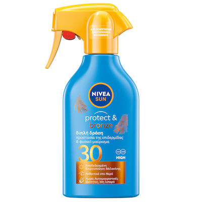 Nivea Protect & Bronze Sonnenschutz Lotion für den Körper SPF30 in Spray 270ml