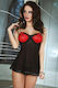 Livia Corsetti Arietta Σετ Sexy Babydoll Μαύρο