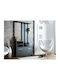 Kolom Eingangsmöbel mit Spiegel / Garderobe & Schuhschrank Black 85x24x180cm
