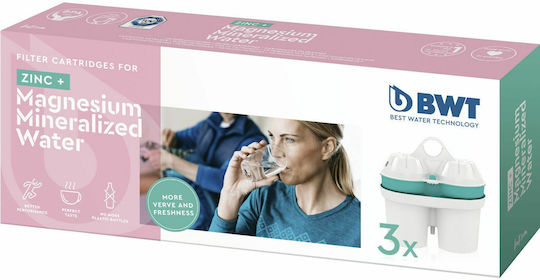 BWT Filtru de Apă de Înlocuire pentru Cană +Zinc Magnesium 3buc