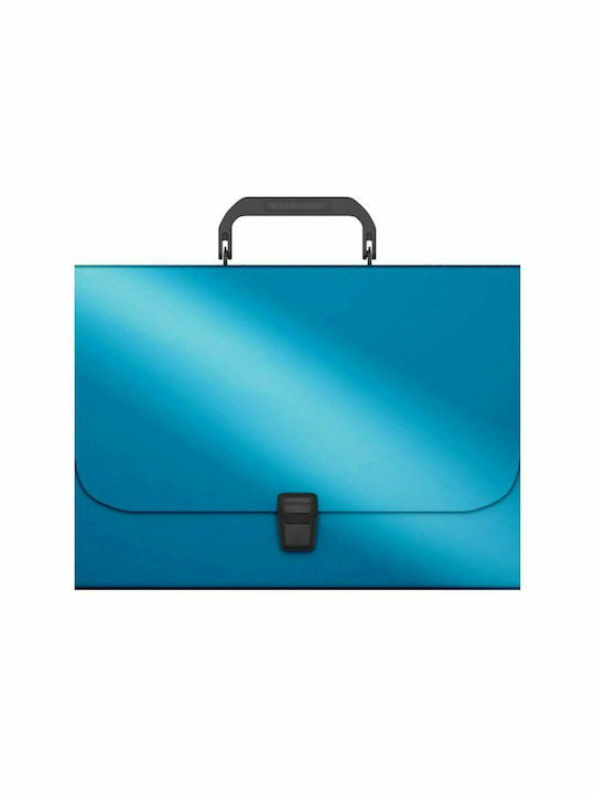 Data King Plastic Drafting Bag with Buckle and Handle Blue