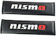 Set of 2pcs Car Seat Belt Pads Black Carbon Nismo