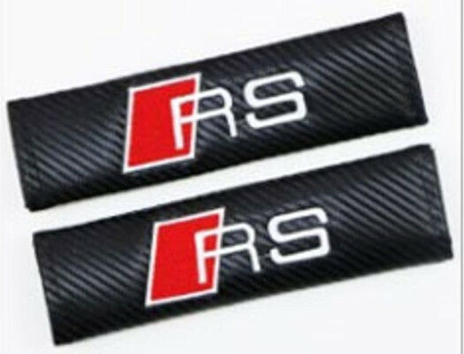 Autositzgurt-Pads Kohlefaser Rs Schwarz 2Stück