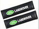 Μαξιλαράκια Ζώνης Αυτοκινήτου Carbon Landrover Μαύρα 2τμχ