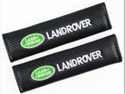 Μαξιλαράκια Ζώνης Αυτοκινήτου Carbon Landrover Μαύρα 2τμχ