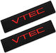 Autositzgurt-Pads V-TEC Schwarz-Rot Schwarz 2Stück
