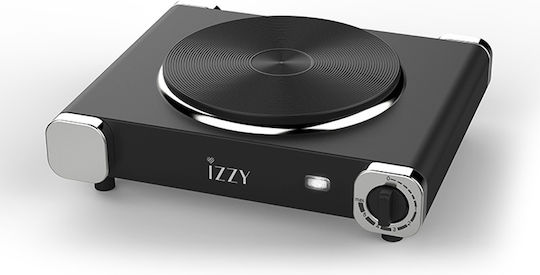 Izzy IZ-1202 223903 Countertop Burner Emaille Single Schwarz