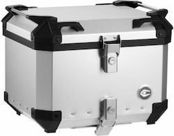 Coocase Мотоциклетна Куфар Алуминиева 45л Сребрист
