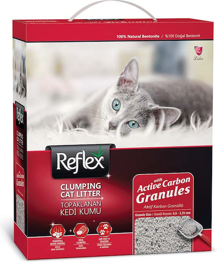 Reflex Cat Litter Active Carbon Άμμος Γάτας Μπετονίτης 10lt