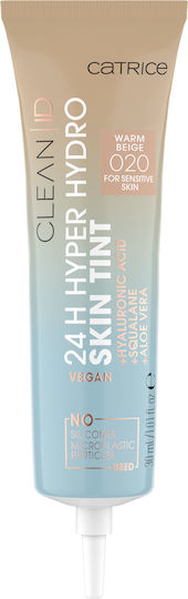 Catrice Cosmetics Clean ID 24H Hyper Hydro Skin Tint Liquid Foundation 020 Warm Beige 30ml