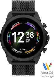 Fossil Gen 6 44mm Smartwatch mit Pulsmesser (Schwarz)