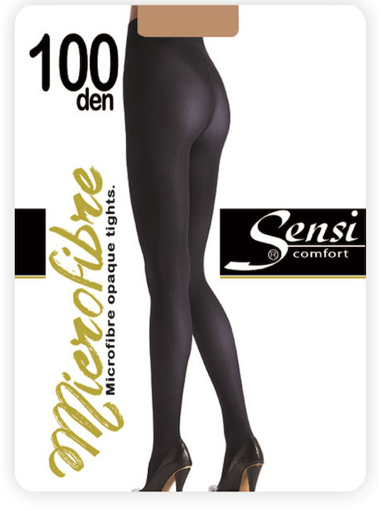 Sensi Women's Pantyhose Opaque 100 Den White