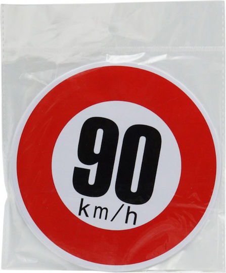Car Stickers Speed Limit 90 km/h 1pcs