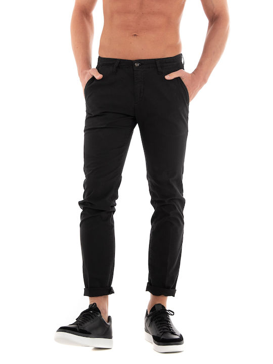 Four.ten Pants - Black (Παντελόνια Ανδρικό Cotton Black - T910-122080 10)