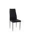 Jetta Stühle Speisesaal Black 6Stück 40x50x95cm
