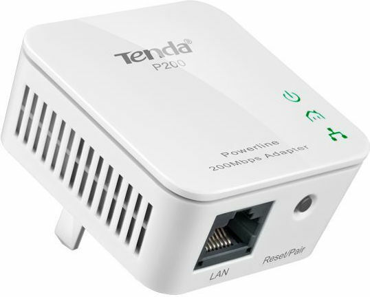 Tenda P200 Powerline για Ενσύρματη Σύνδεση και Θύρα Ethernet