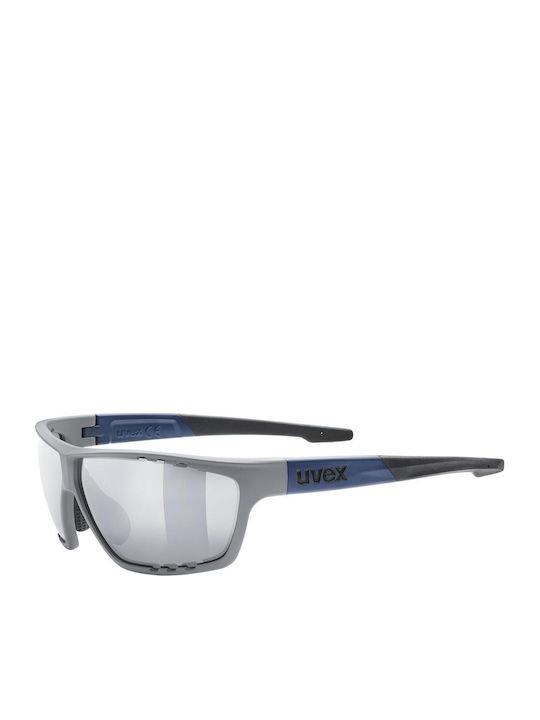 Uvex Sportstyle 706 Men's Sunglasses with Gray Plastic Frame and Gray Lens S5320065416