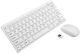 Andowl Q-903 Kabellos Tastatur & Maus Set Englisch US Weiß