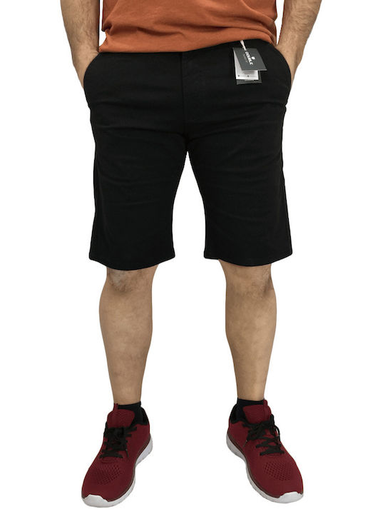 Double Men's Chino Monochrome Shorts Black