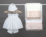 Ο νουνός Baptism Towel Set Εκρού