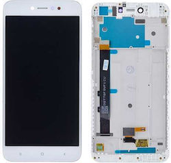 Екран с Рамка за Redmi Note 5a Standard (Бял)