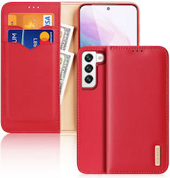 Dux Ducis Hivo Brieftasche Leder Rot (Galaxy S22 5G)