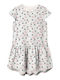 Rochie pentru Copii Mâneca scurta Floral Alb Alyssum alb