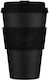 Ecoffee Cup Kerr & Napier Mug Plastic with Lid Black 400ml