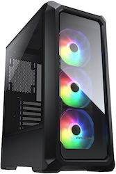 Cougar Archon 2 RGB Gaming Midi Tower Computer Case with Window Panel Black