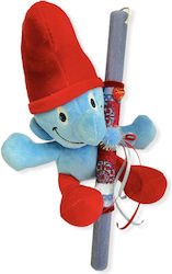 Easter candle Smurf 30cm