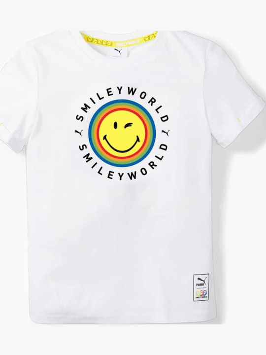 PUMA Kinderoberteile T-Shirt Weiß