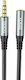 Hoco TRRS Audio Cable 3.5mm Male - 3.5mm Female Black 1m UPA20