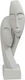 Espiel Decorative Statuette made of Plaster Heads in Light Grey 21cm 1pcs