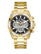GC Watches Ανδρικό Ρολόι 46mm Χρονογράφος Μπαταρίας με Χρυσό Μεταλλικό Μπρασελέ