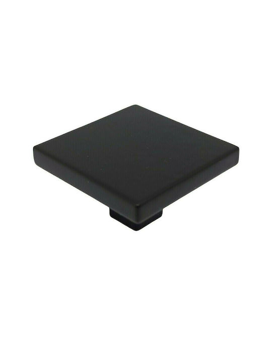 Italian furniture knob EUREKA 11115-20A1 color: BLACK-MAT F.35