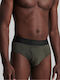 Men's Slips Black / Olive / Grey 3Pack