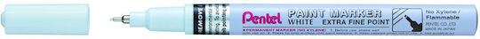 Pentel Extra Fine Ανεξίτηλος Μαρκαδόρος Λευκός 0.5mm